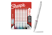 Skrive- & Tegneverktøy - Sharpie S-Gel | Gel Pens for Writing | Medium Point (0.7mm) | Assorted Ink Colours | White Pearl Barrels | 8 Count - 2208551