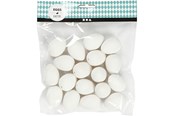 Arts & Crafts - Tilbehør - Creativ Company - Quail eggs White 18 pcs. - 51023