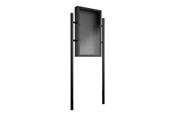 Veggmontering, AV-braketter & AV-møbler - Multibrackets M Pro Series stand - minimalist elegant - for LCD / LED display - portrait outdoor anti corrosion anti theft - black - Max 50 kg - recommended for 55" - 7350022733558