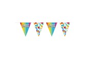 Leketøy - Folat BV - Bunting Rainbow Happy Birthday 6mtr. - 65827
