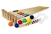 Hagespill - Croquet Family, furu, 6 spillere - 541-300