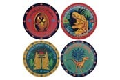 Reklameartikler - FaNaTtik - Jurassic Park Set of 4 Printed Metal Drinks Coasters - Karusell - UV-JP156