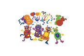 Arts & Crafts - Tilbehør - Colorations - Make Your Own Foam Monsters Craft Kit Set of 12 - CHMONSTE