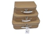 Kostymer - Playwood - Cardboard Suitcase Set Brown 3 pcs. - Sl0371