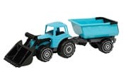 Utendørsleker - Plasto  Tractor with frontloader & trailer 56.5 cm - 1672000TUB