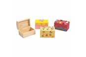 Arts & Crafts - Tilbehør - Colorations - Decorate your own Wooden Treasure Chest Set of 12 - CHLOKBOX