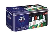 Brettspill & Puslespill - Tactic Pro Poker - Texas Hold'em Pro Poker Set - 03095