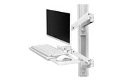Skjermholder - Ergotron LX Pro mounting kit - for LCD display / keyboard / mouse - white - 45-696-290