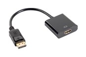 Skjermkabel - Lanberg adapter - DisplayPort / HDMI - 20 cm - AD-0009-BK