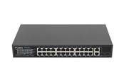 Switch/splitter - Lanberg Switch 24-Port 100MB PoE+ (250W) / 2x Gigabit Combo Uplink 19" - RSFE-24P-2C-250