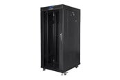 Rackskap - Lanberg FF01 series - rack - 800 x 1200 flat pack with glass door LCD - 27U - FF01-8227-12BL