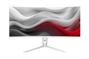 Skjerm - 34" LC Power M34-Q-C-PRO - 3440x1440 (UWQHD) - 165Hz - VA - 65W USB-C - KVM switch - LC-M34-Q-C-PRO