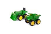 Leketøysbil - John Deere Mini Sandbox Tractor And Dump Truck Set - 942-35874