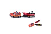 Leketøysbil - SIKU Land Rover Defender with Boat - 313-1608
