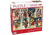 Puslespill - Tactic Vintage Christmas Cards 1000 pcs puzzle - 59223