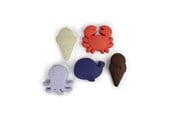 Babyleker - Filibabba Silikone sandforme 5 stk. - Blue Mix - FI-03563