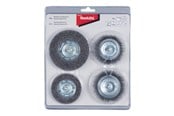 Bormaskin & Bits - Makita D-65729 Wire Wheel Brush 4 Pieces - D-65729