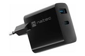 Mobil - Adaptere og ladere - Natec Ribera power adapter - GaN - USB 24 pin USB-C - 45 Watt - NUC-2143