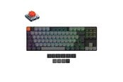 Tastatur - Keychron K1 v6 RGB QMK Wireless Hot Swap QMK - Low Profile 2.0 Red - Gamingtastatur - Uten numpad - Nordisk - Svart - K1X-H1Z-BO