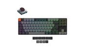 Tastatur - Keychron K1 v6 RGB QMK Wireless Hot Swap QMK - Low Profile 2.0 Brown - Gamingtastatur - Uten numpad - Nordisk - Svart - K1X-H3Z-BO