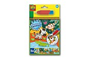 Kreative leker - SES Creative Colour with Water Safari Colouring Book - S00131