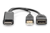 Skjermkabel - DIGITUS 4K HDMI to DisplayPort Adapter - AK-330101-002-S
