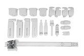 Babyutstyr - BabyDan Fittings for FlexiFit Metal/Ebba Safety Gate Metal whitE - 300332