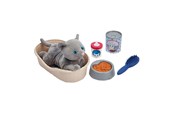 Plush - Ecoiffier - Cuddly Toy Cat with Cat Basket Playset 9 pcs. - 1903