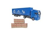 Leketøysbil - Kids Globe Man Truck with Trailer 30cm - 540568