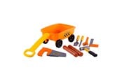 Utendørsleker - Cavallino Toys - Cavallino Bolderkar Orange with Tools and Tree Trunks 9pcs. - 8954CN01
