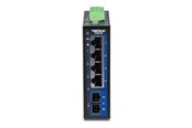 Switch/splitter - TRENDnet TI-G51SC - Version v1.0R - switch - industrial with multimode SC port - 5 ports - TAA Compliant - TI-G51SC
