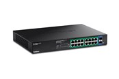 Switch/splitter - TRENDnet TPE-TG182ES - Version v1.0R - switch - EdgeSmart - 18 ports - smart - rack-mountable - TAA Compliant - TPE-TG182ES
