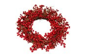 Dekorasjon - NORDIC WINTER Artificial wreath Ø60 cm w/red berries - 780-091