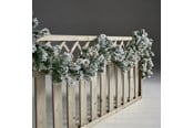 Dekorasjon - NORDIC WINTER Artificial garland 270 cm w/snow & lights - 780-013