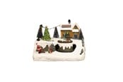 Dekorasjon - NORDIC WINTER Christmas town "Treehouse Town" w/lights & music - 780-521