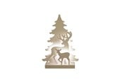 Dekorasjon - NORDIC WINTER Christmas silhouette 3D LED - reindeer - 780-550