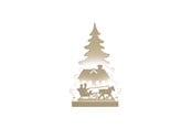 Dekorasjon - NORDIC WINTER Christmas silhouette 3D LED - Sleigh - 780-552