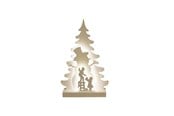 Dekorasjon - NORDIC WINTER Christmas silhouette 3D LED - Snowman - 780-553