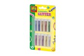 Kreative leker - SES Creative Biodegradable Glitter - 10 Colours of Glitter - 00252