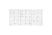 Hobbyartikler - Creativ Company - Letters and Numbers Template - 26965