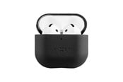 Mobil - Deksel og etui - FIXED PodsLeather Case for Airpods 4/4 ANC Black - FIXLP-1473-BK