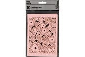Arts & Crafts - Tilbehør - Creativ Company - Patterned cardboard Light red 10 pcs. - 216919