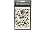 Arts & Crafts - Tilbehør - Creativ Company - Patterned cardboard Off-white 10 pcs. - 216911
