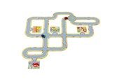 Puslespill - Goki - Floor Puzzle Roads with 2 Vehicles 47pcs. Gulv - 57422