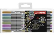 Skrive- & Tegneverktøy - STABILO Pen 68 Metallic - Felt-tip pen - Set of 8 pieces - 6808/8-11