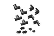 Kabelordner/Kabelstrømpe - D-LINE Accessory Kit 20x10 Clip-Over Design Black - CLOAP2010B