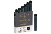 Skoleutstyr - Parker Mini Fountain Pen Ink Refill Cartridges | Black QUINK Ink | 6 Count - 1950407