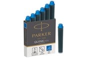 Skoleutstyr - Parker Mini Fountain Pen Ink Refill Cartridges | Blue QUINK Ink | 6 Count - 1950409