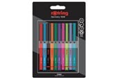 Skrive- & Tegneverktøy - Rotring rOtring Liner Fineliner Pens | 0.4 mm | Colouring Pens for Writing & Drawing | Assorted Colours | 10 Count - 2166220