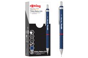 Skrive- & Tegneverktøy - Rotring Tikky Retro Mechanical Pencils | 2B 0.5 mm | Blue Barrels | 12 Count - 2202566